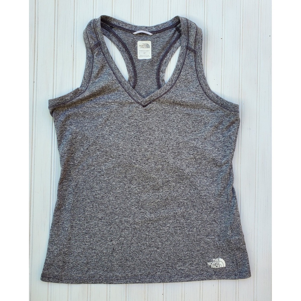 North Face Tank Top‎ Womens Small Gray VaporWick Athletic Running Gym Wear